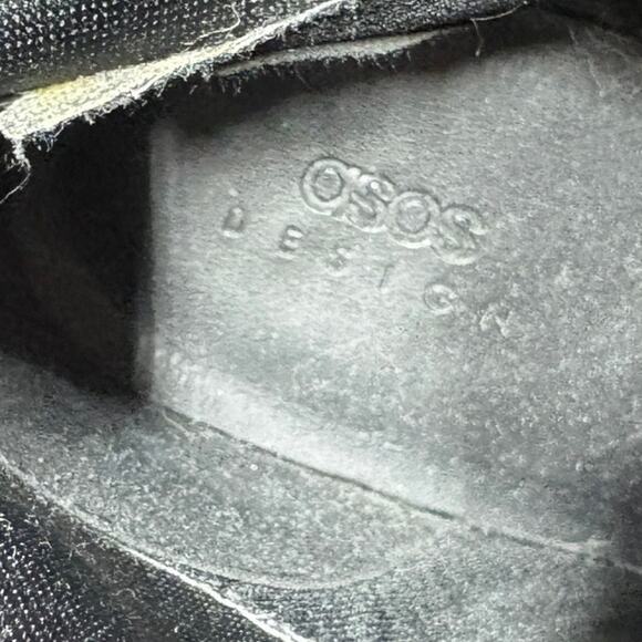 Asos Womens Size 8 Ankle Boots Black Patent Leather Heeled Side Zip Almond Toe - Picture 10 of 11